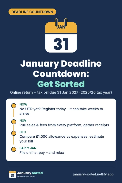 Tip card: January deadline countdown